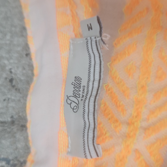 Orange Sleeveless Women's Dress - Picture 5 of 6